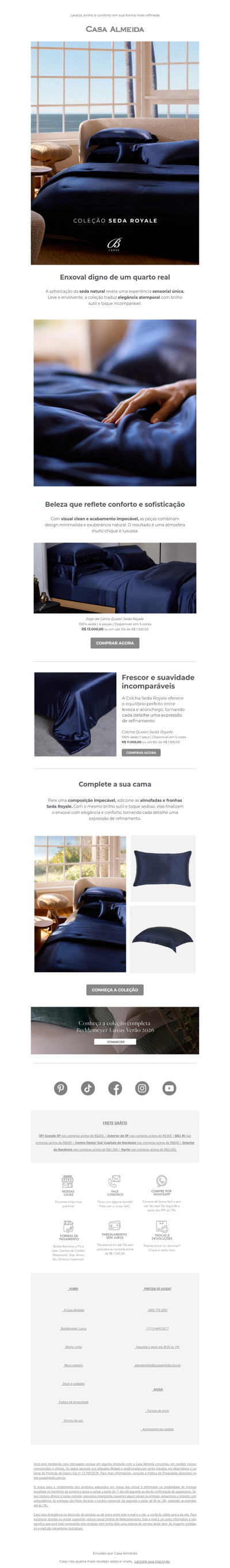 Wsawd, Sinta o luxo absoluto da seda pura!