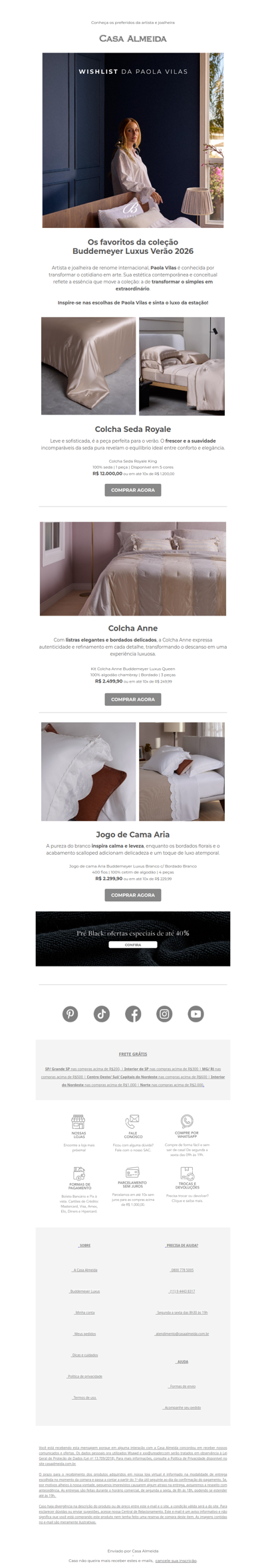 Wishlist da Paola Vilas ✨