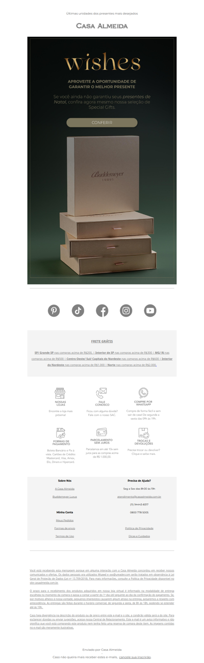 Wsawd, ainda dá tempo de garantir seu presente!