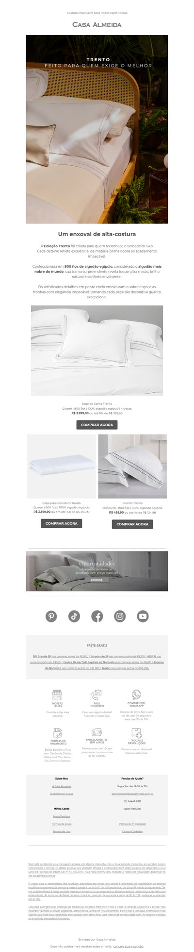 Coleção Trento: uma experiência de descanso extraordinária