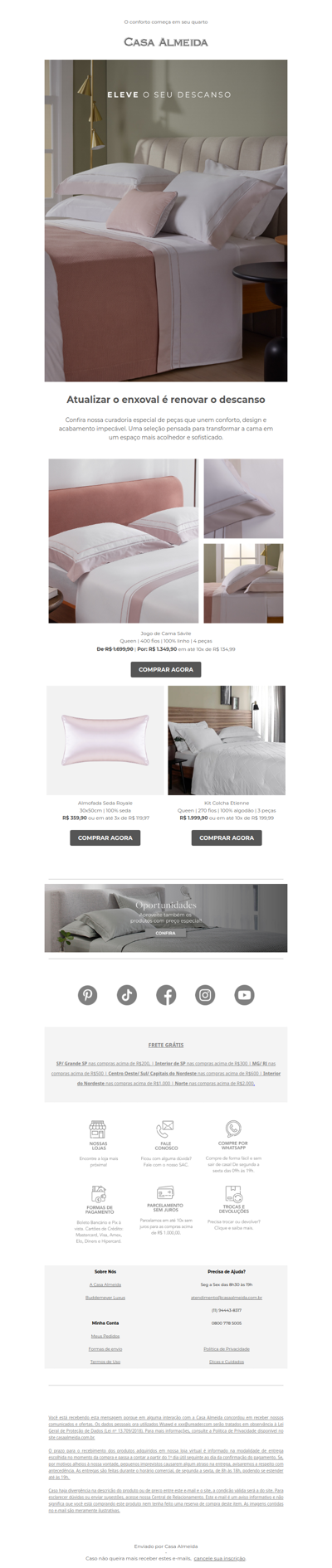 Escolhas que transformam a cama