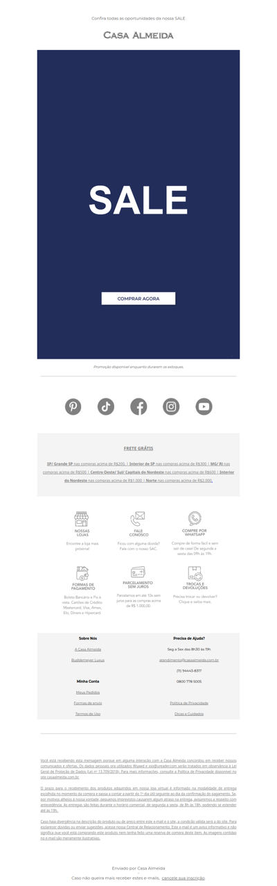 SALE: Coleção Luxus