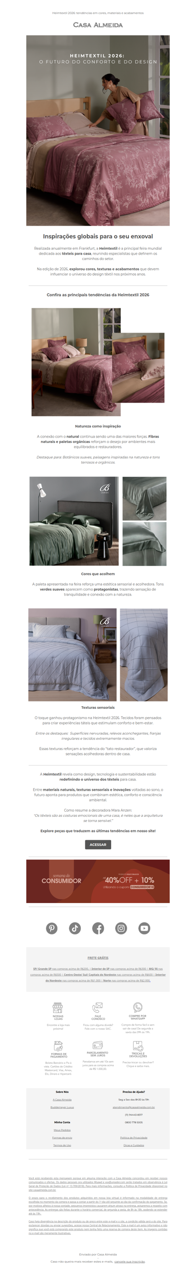 Heimtextil 2026: tendências para o design da casa.