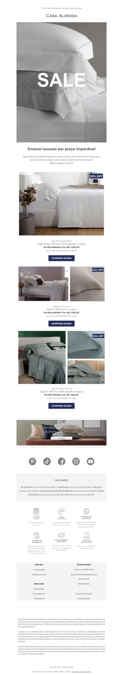 SALE: garanta seus favoritos antes que acabem.