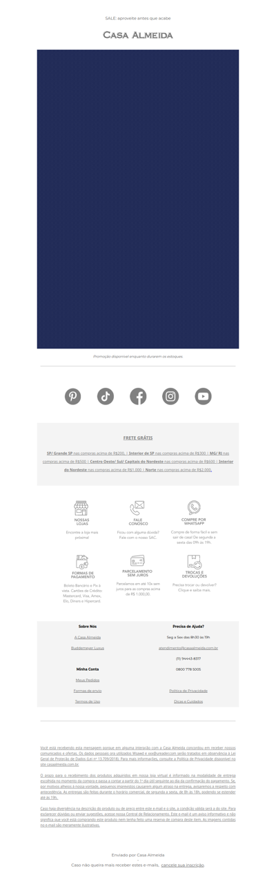 SALE: última chance de garantir preços imperdíveis