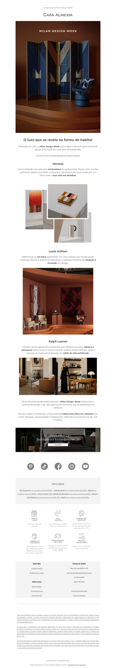 O que a Milan Design Week revela sobre o novo luxo