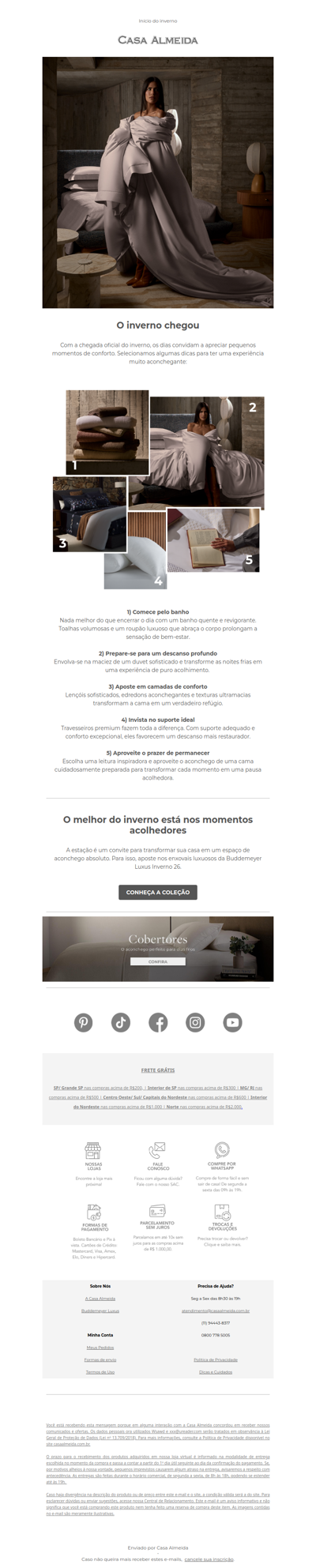 5 dicas para tornar o inverno ainda mais aconchegante