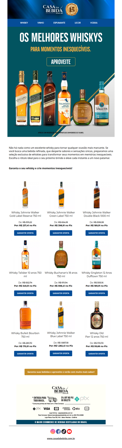 🥃 Whiskies Exclusivos para Sabores Inesquecíveis 🌟