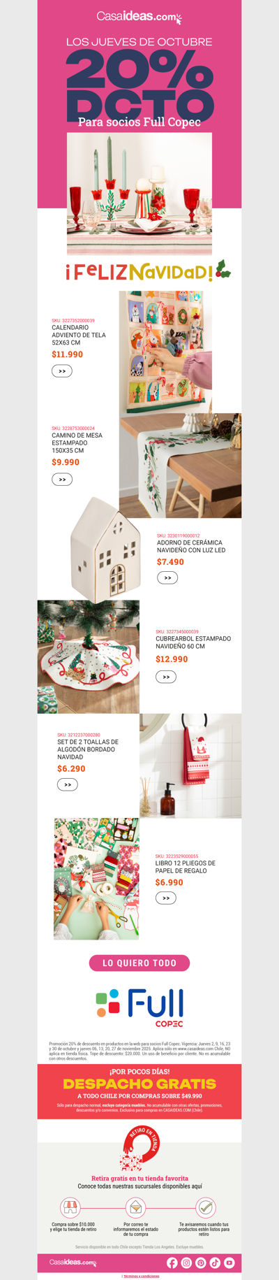 Decora tu hogar para la navidad con 20% de dcto 💸🎄👀