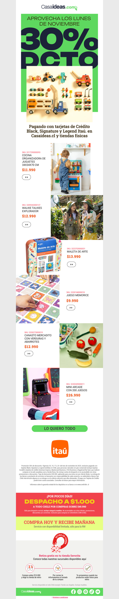 ¿Buscas regalos? Encuentra juguetes y aprovecha 30% de dcto 🙌🏻🎁😍