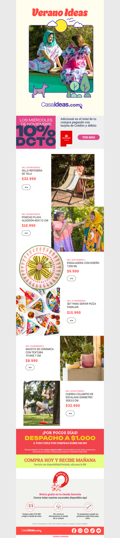 ¡Se acerca el verano! Prepárate para el calor junto a Casaideas 😍☀️🏖️