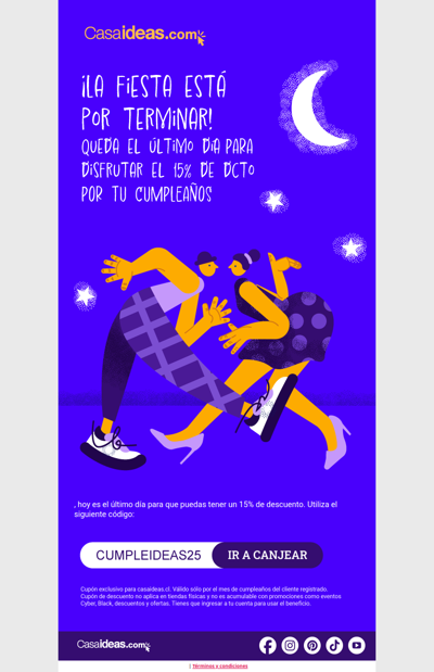 , aún tienes tu cupón de cumpleaños 👀🎂