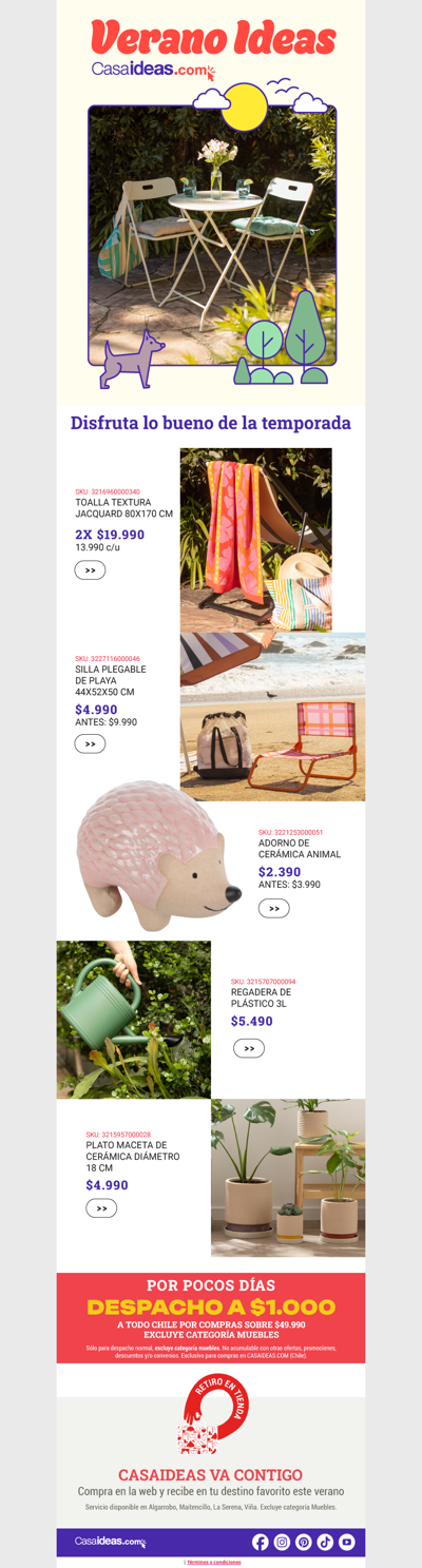 El verano se disfruta mejor afuera 🌿✨