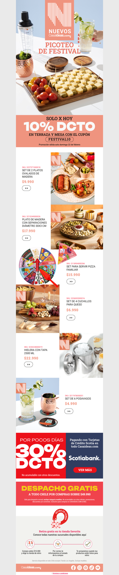 Empieza el día con un picoteo y 10% dcto ☀️