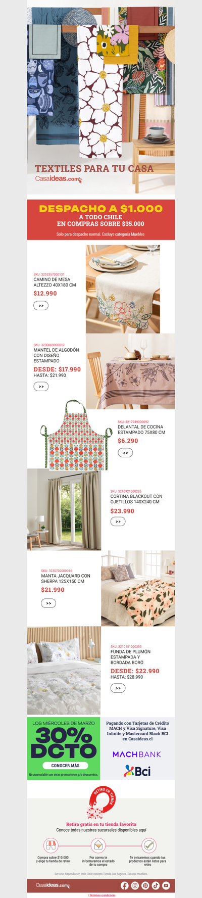 Los textiles que son tendencia llegaron a Casaideas 👀✨