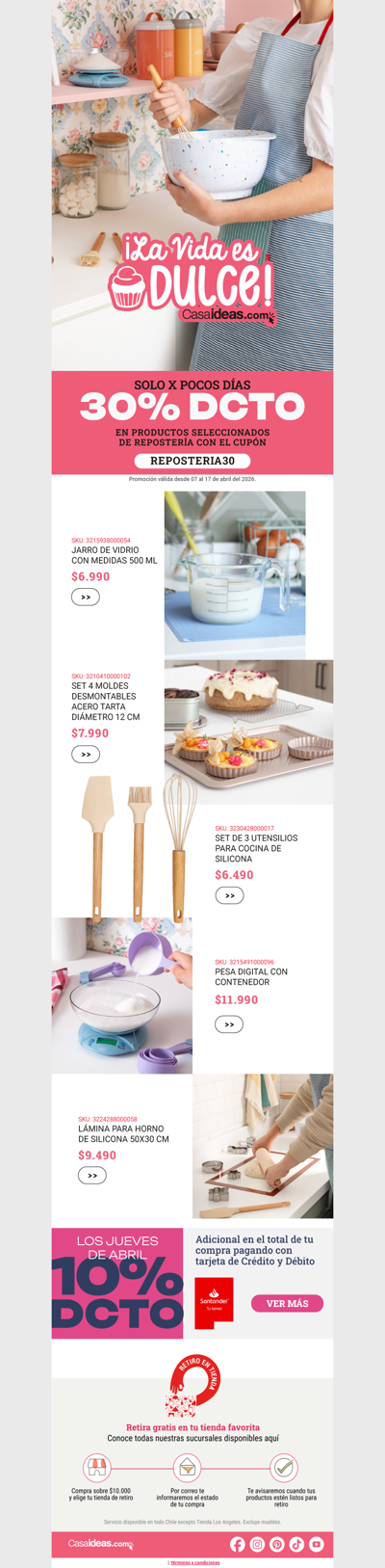 ¡La vida es dulce! Usa tu cupón REPOSTERIA30 🧁✨