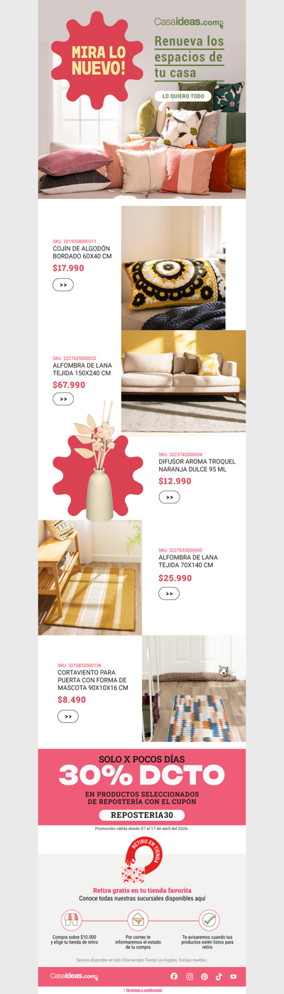 ¡Mira lo nuevo! 🤩 Renueva tus espacios