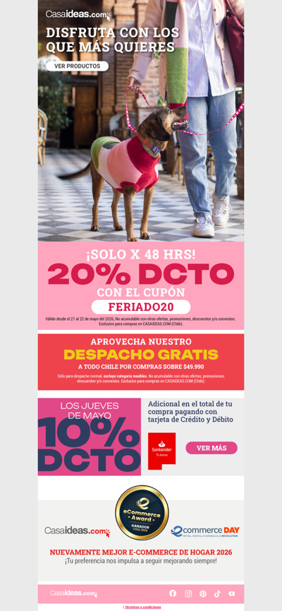 ¡Tachán! ✨ 20% de dcto con cupón FERIADO20
