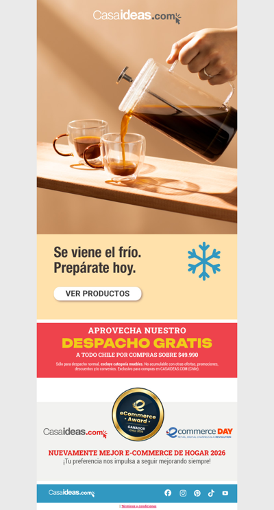 Se viene el frío ❄️ ¡Prepárate aquí!