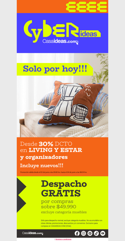 ¡Solo x hoy! 30% de dcto TODO Organizadores y Living y Estar