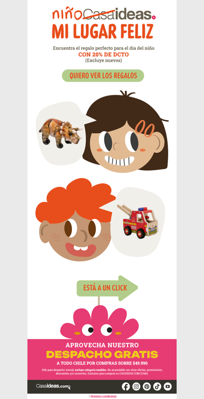 Encuentra el regalo ideal para el día del niño