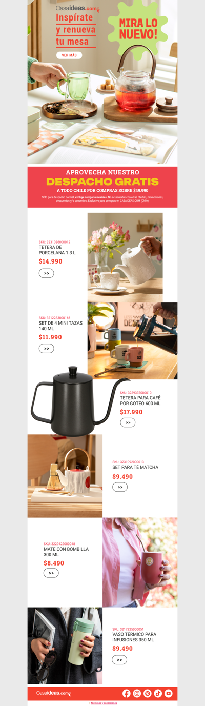 ¡Primicia! 🎁 Descubre lo nuevo en comedor