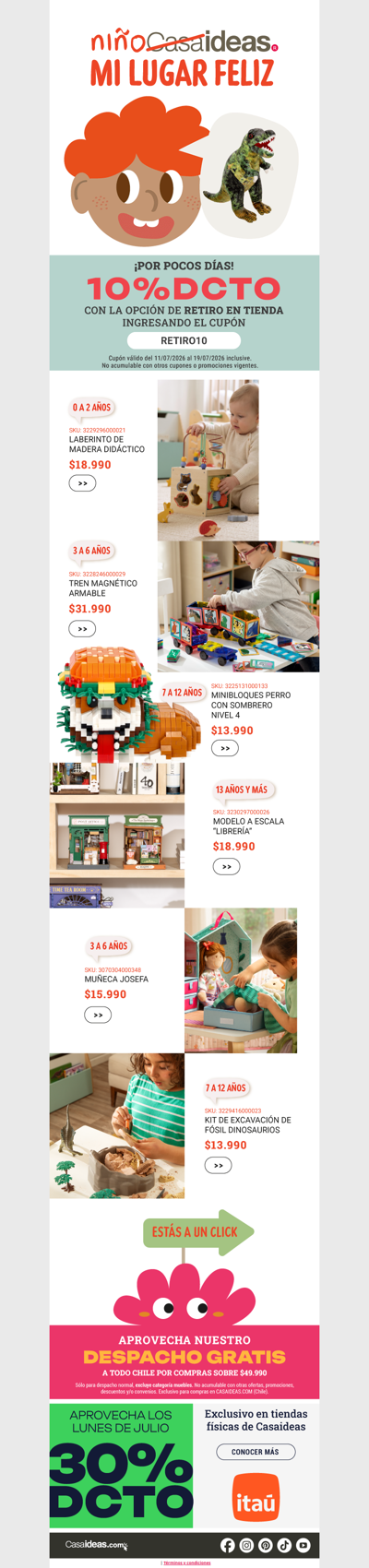 🧸¡Regalos para el Día del Niño en Casaideas!