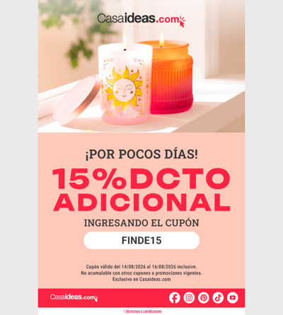 🎉 Tienes un descuento y llegó el fin de semana, ¿Qué mejor?