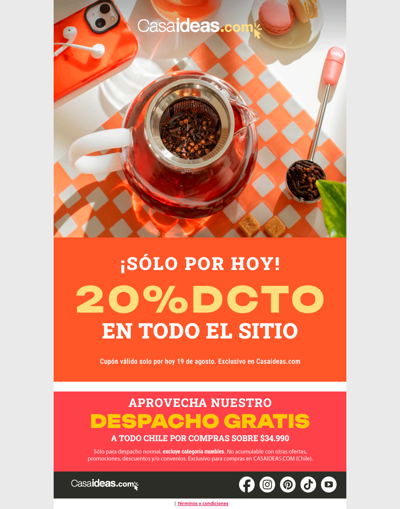 🚨¡SÓLO POR HOY! Todo desde -20% dcto.