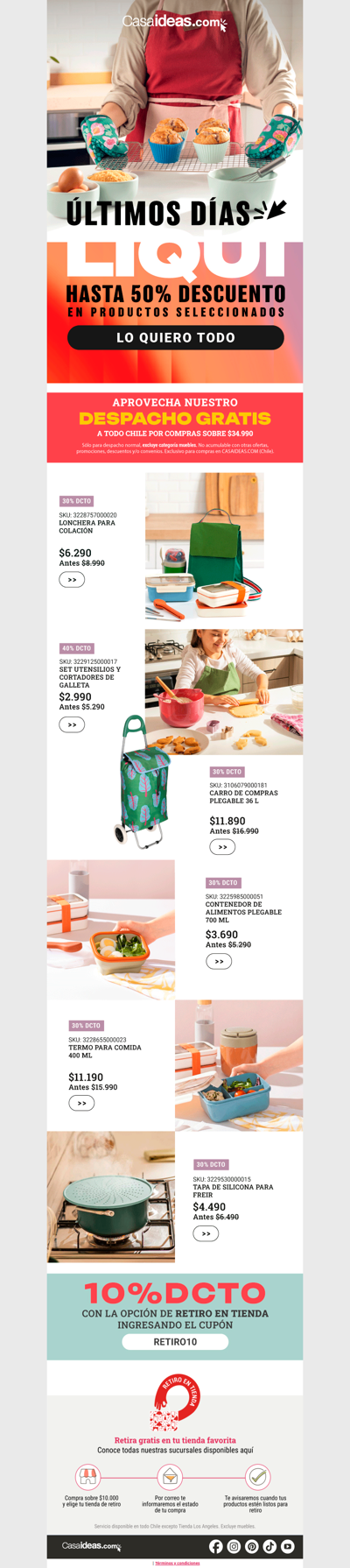 🚨 Aún quedan ofertas en cocina. ¡Últimos días!
