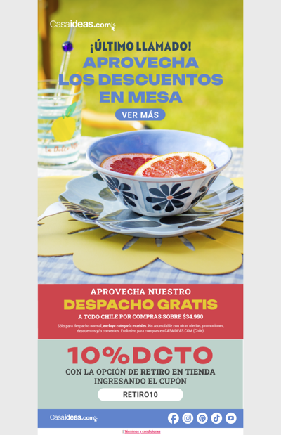 👀 Último llamado: 20% dcto en Mesa