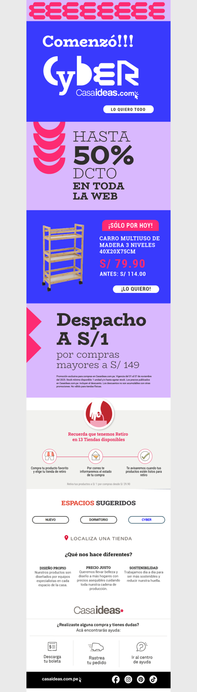 ¡Llegaron las ofertas de Cyber Casaideas! 🤑💸