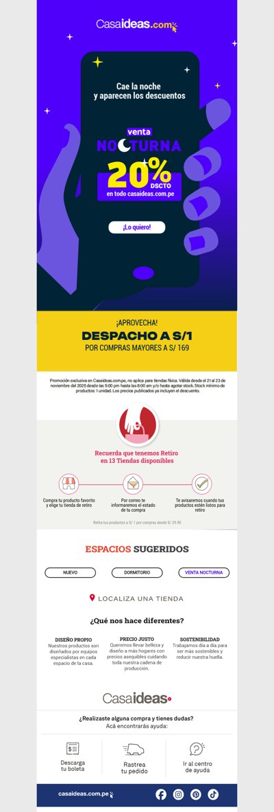 Esta noche: 20% de dcto en toda la web🌙💸