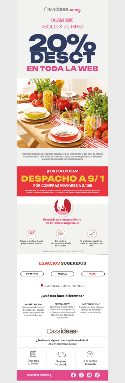 ¡Corre por estas ofertas! 20% de dcto en toda la web 💸🏃🏻 👀