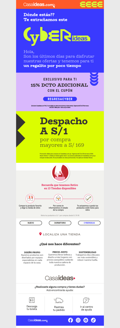 💔 ¿Nos extrañabas? ¡Nosotros a ti sí! Mira tu regalo de CyberIdeas... 🎁