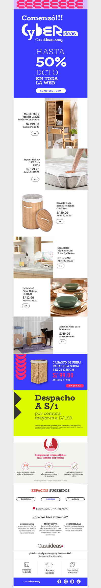 🏃🏻¡DALE CLIC! El CyberIdeas empezó con hasta 50% de descuento. 😍💸