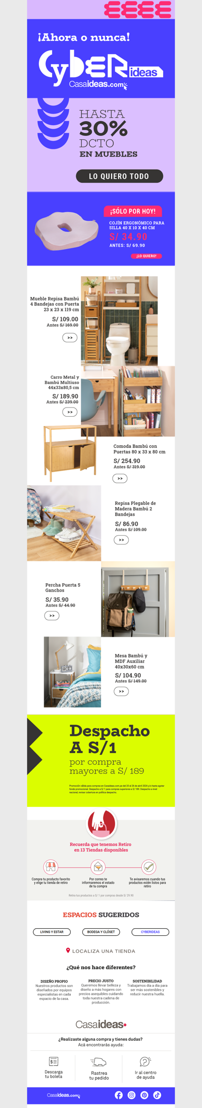 🏠 ¡Aprovecha! Los mejores Muebles están en el CyberIdeas 🛋️🤑