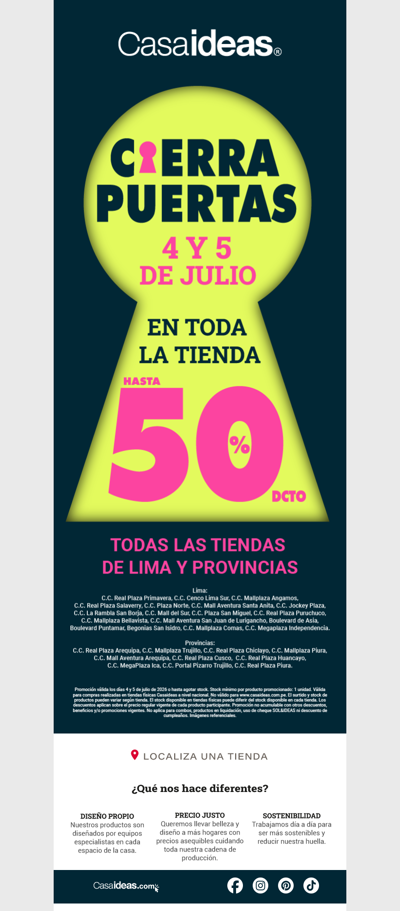 ¡El Cierrapuertas llegó a tu Casaideas favorito! 🛍️