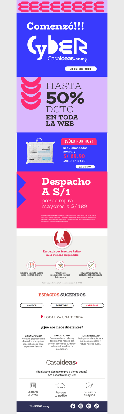 ¡Llegó el Cyber! 🎉Hasta 50% OFF en toda la web