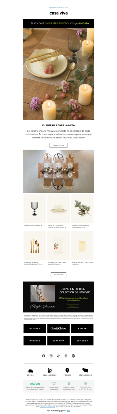 Decora la mesa festiva