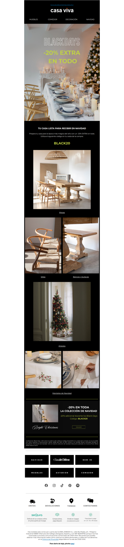 Tu casa lista para recibir en Navidad | Black Days