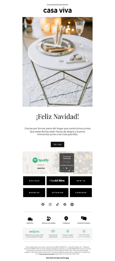 Casa Viva te desea una Feliz Navidad