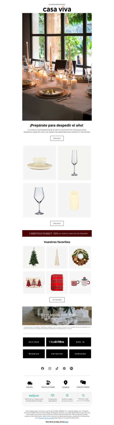 La mesa perfecta para despedir el año