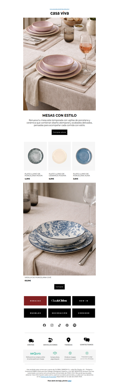 Descubre las novedades para tu mesa