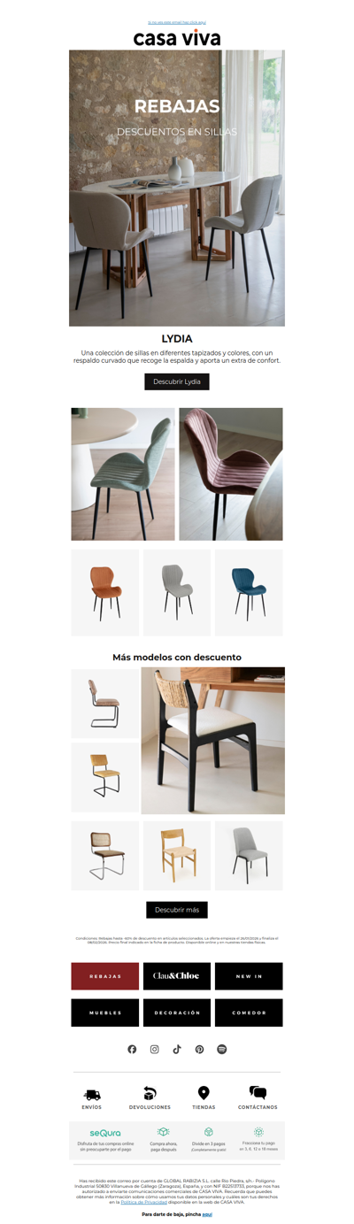 Sillas con descuento | Rebajas