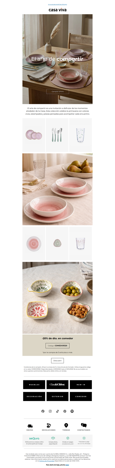 NEW IN | El arte de compartir