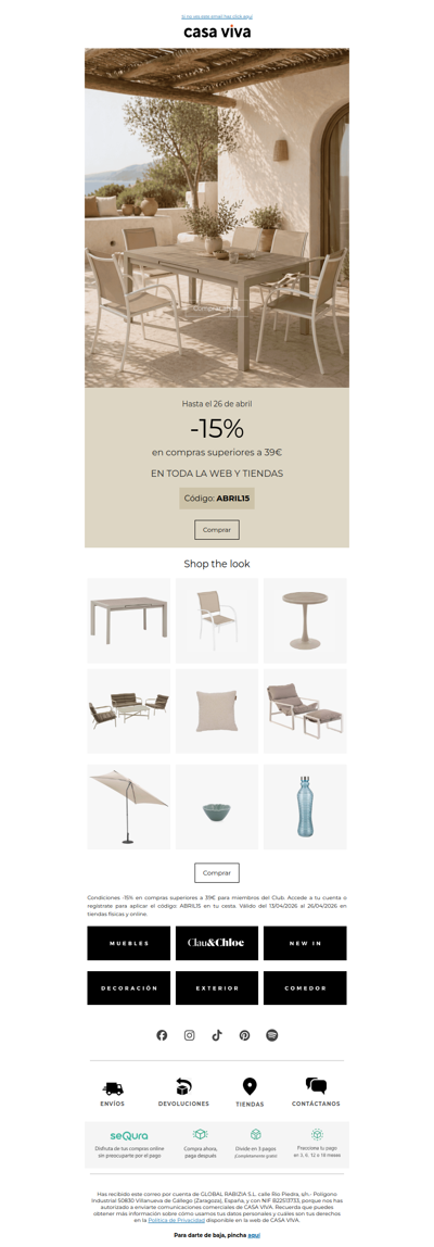 ¡Últimos días! -15% en todo* para Miembros