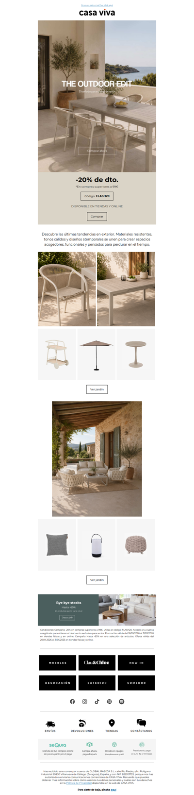 The Outdoor Edit | Tendencias para tu jardín
