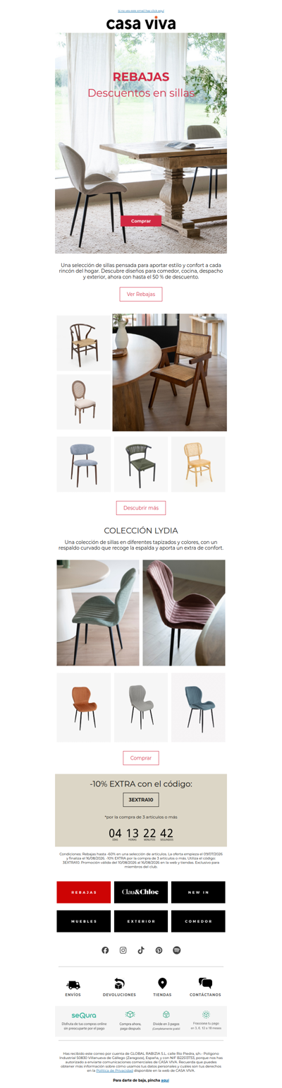 Sillas con descuento