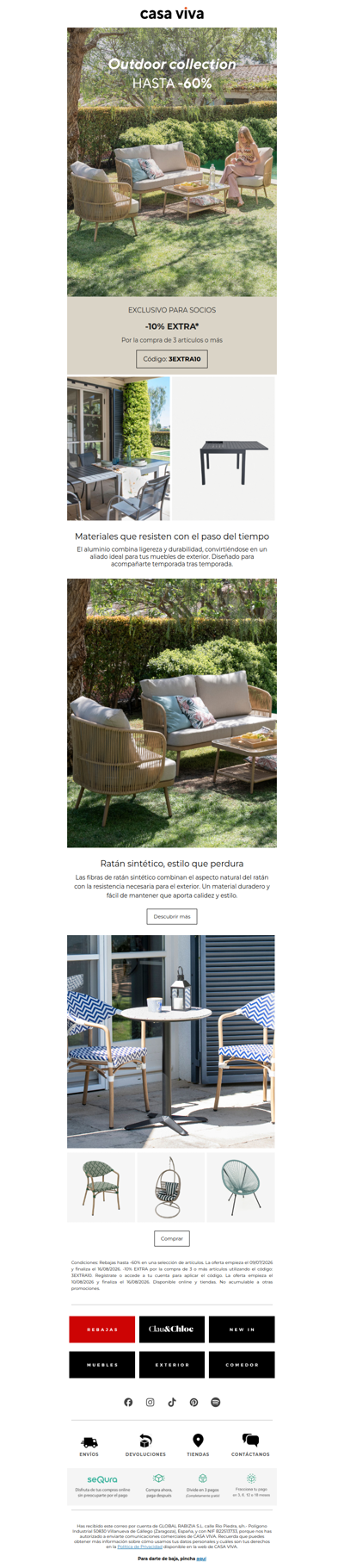 Diseño duradero para tu exterior